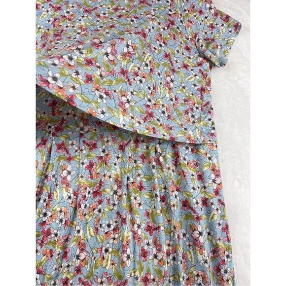 J. Jill Women's LARGE Spring Garden Layered Dress Ditsy Floral Buttery Soft - Picture 5 of 9